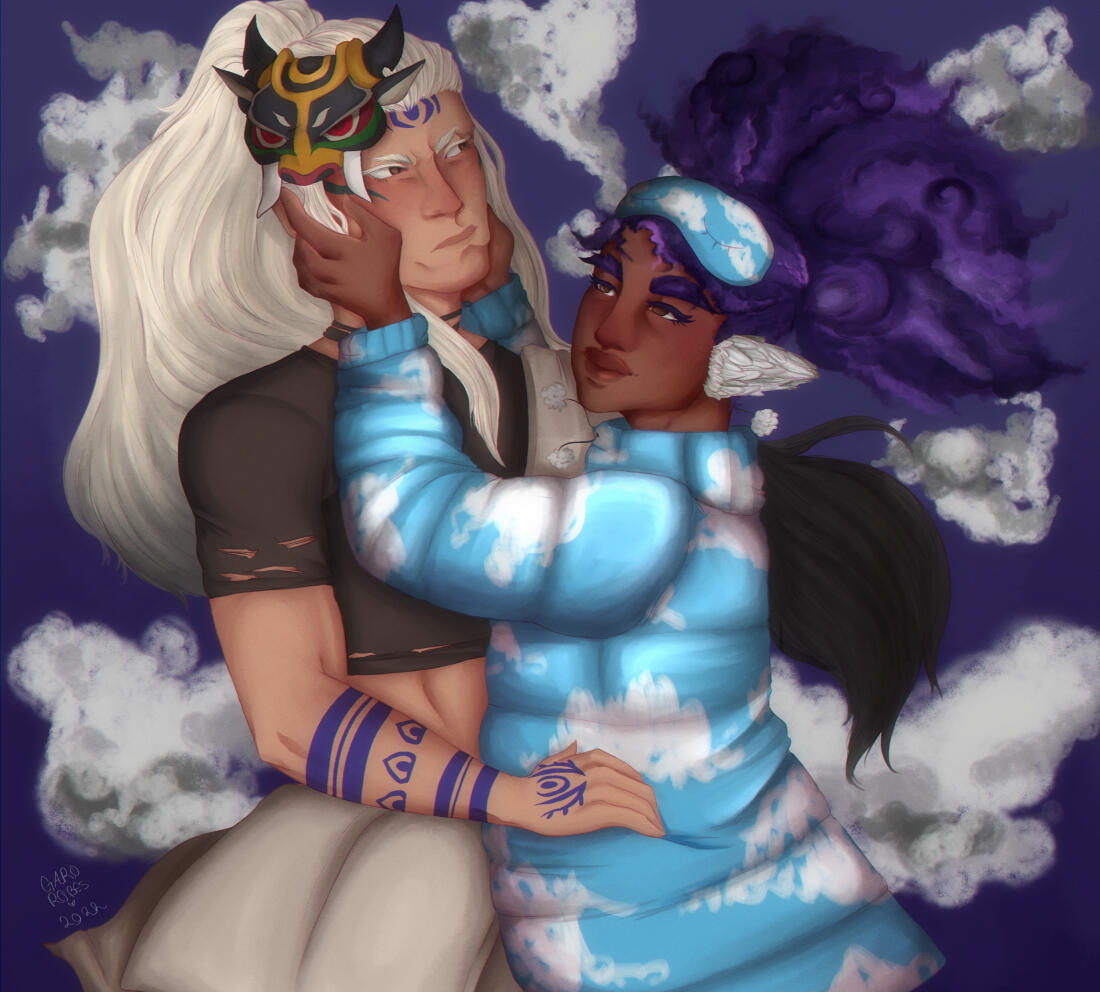 oc x canon commission for @angelcloudki on twitter.